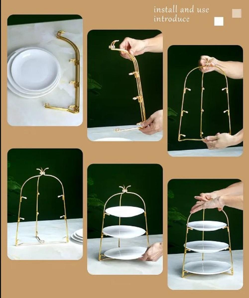 Golden Iron Organizer for serving any thing the best storage solution
