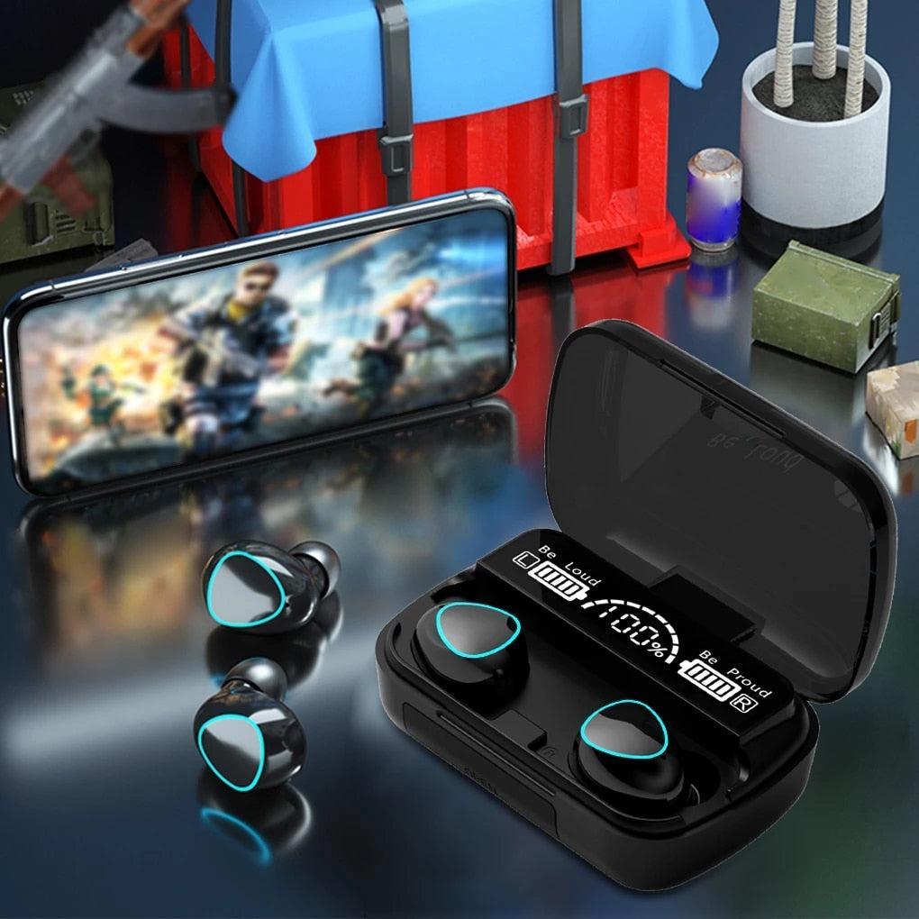 Bluetooth 5.1 Noise-Cancelling Earbuds - Black - 1 Pcs
