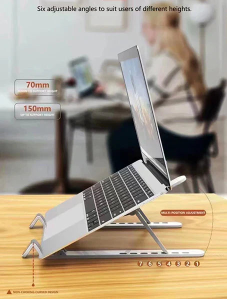 š¼ Portable & Foldable Laptop Stand ā Say Goodbye to Neck & Back Pain! š