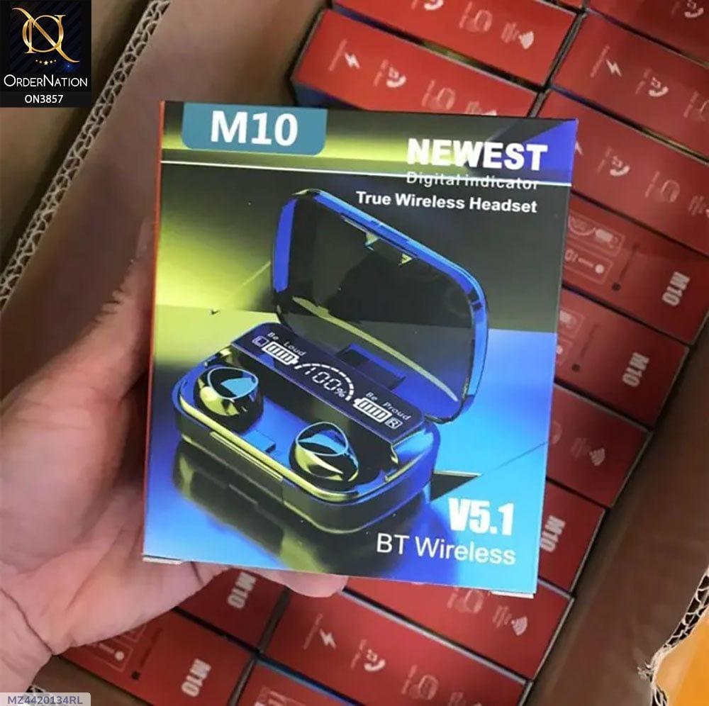 M10 Wireless Earbuds, Black