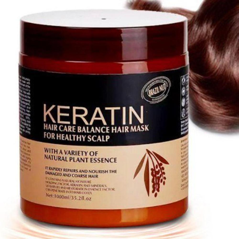 Keratin hair mask treatment