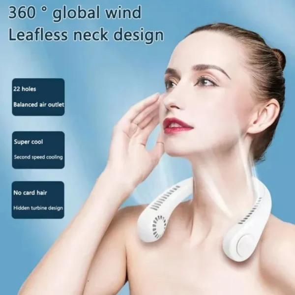 Experience portable and rechargeable neackfan with outclass fan speed 🍃 and light weight 45% 0ff 🔥 in summer sale