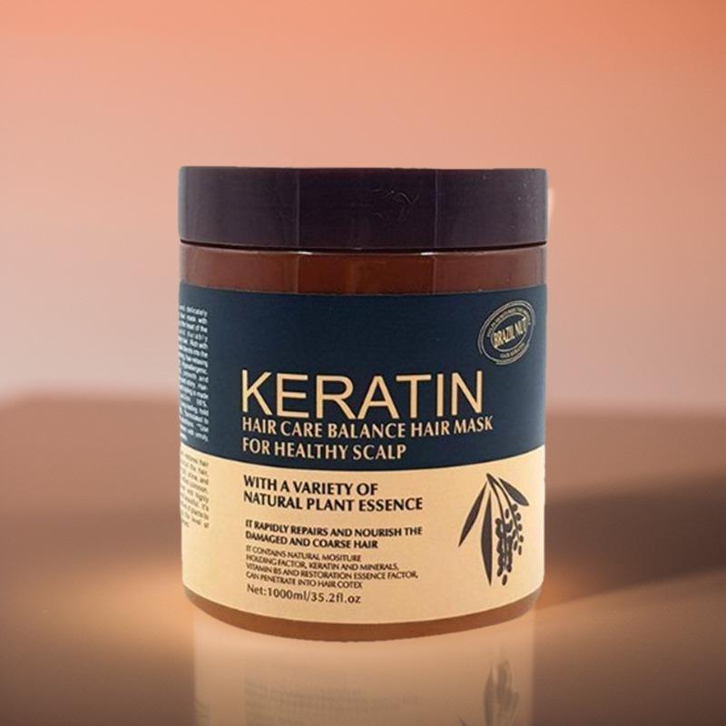 Keratin hair mask treatment