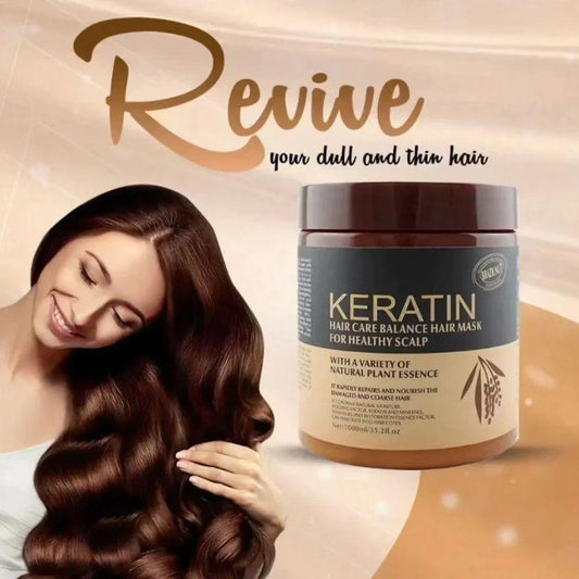 Keratin hair mask treatment