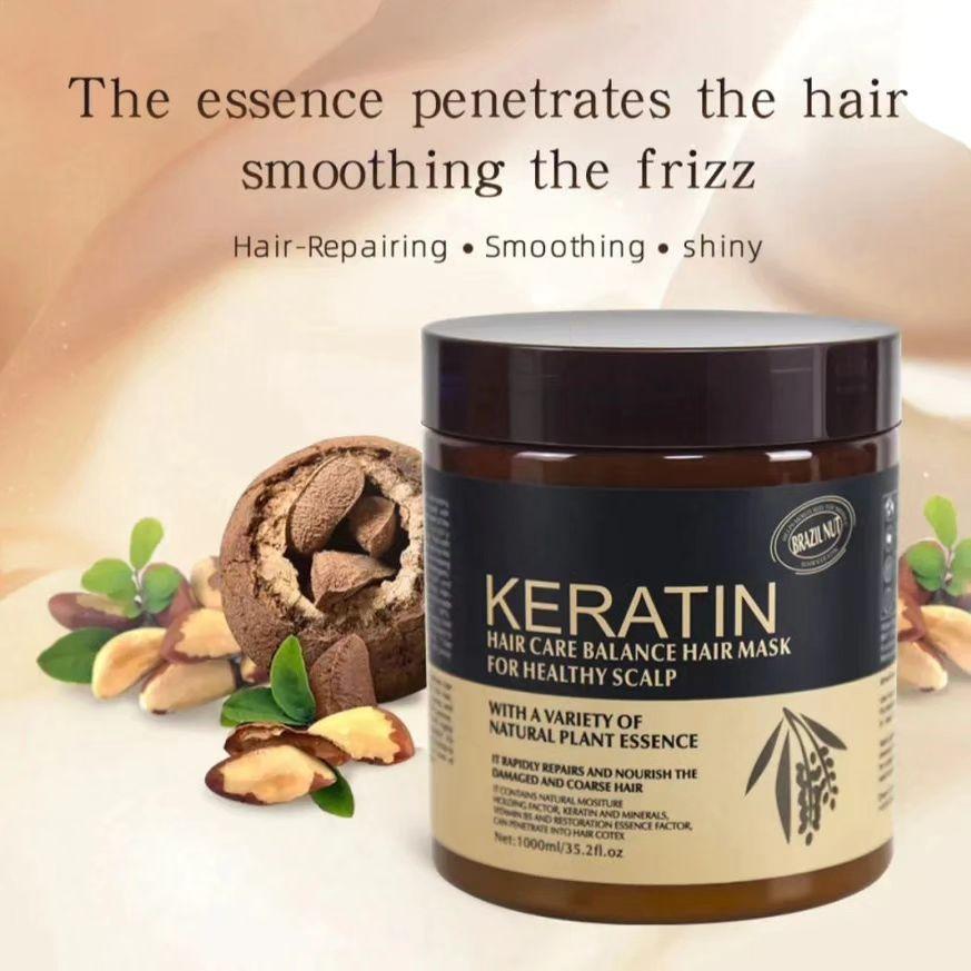 Keratin hair mask treatment